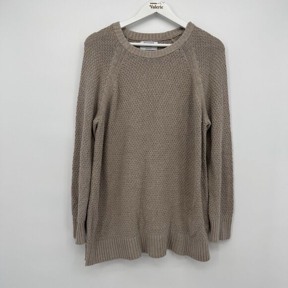 Old Navy Brown Crewneck Sweater Size Medium Classic Fall - Picture 1 of 8